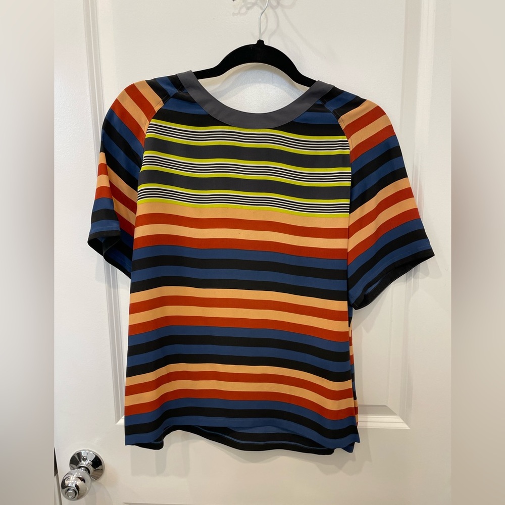 Equipment Multi-Color Silk Blouse